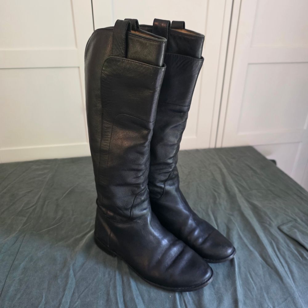 Frye Paige Black Riding Boots Women's 7.5